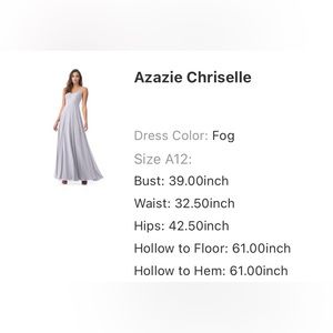 AZAZIE Chriselle bridesmaids dress size A12 unaltered, brand new with tags